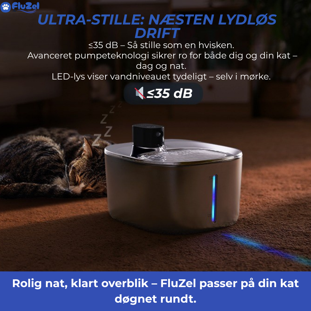 FluZel™: Dyrlægeanbefalet Rustfri Kattefontæne mod Urinvejsproblemer